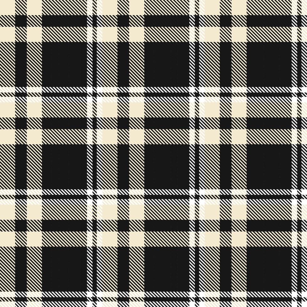Tartan Plaid Pattern Seamless Textile Is Made With Alternating Bands of Coloured  Pre Dyed  Threads Woven as Both Warp and Weft at Right Angles to Each Other. vector