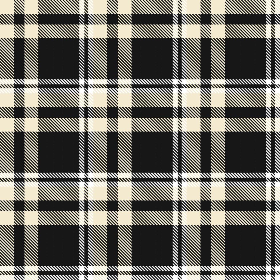 Tartan Plaid Pattern Seamless Textile Is Made With Alternating Bands of Coloured  Pre Dyed  Threads Woven as Both Warp and Weft at Right Angles to Each Other. vector