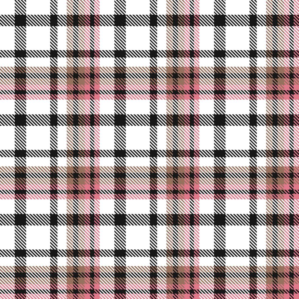 Tartan Plaid Pattern Design Texture Is Made With Alternating Bands of Coloured  Pre Dyed  Threads Woven as Both Warp and Weft at Right Angles to Each Other. vector