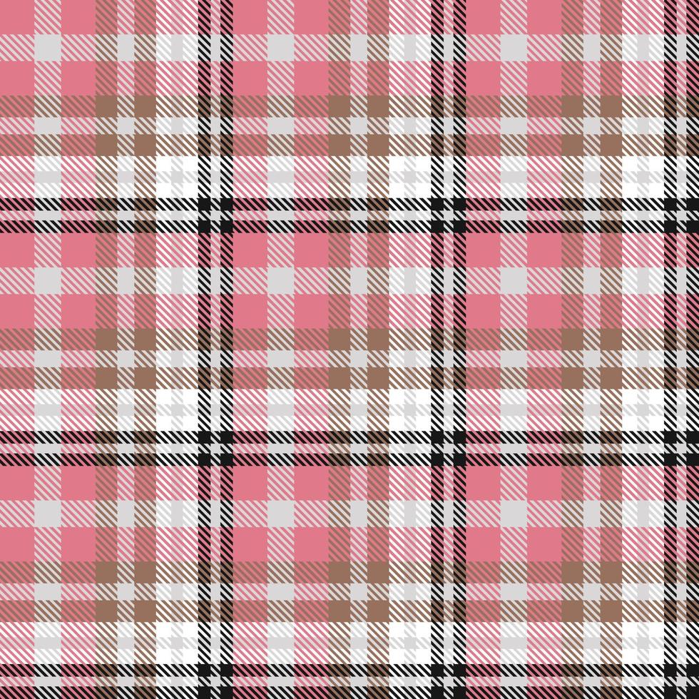 Tartan Plaid Pattern Design Texture Is Woven in a Simple Twill, Two Over Two Under the Warp, Advancing One Thread at Each Pass. vector