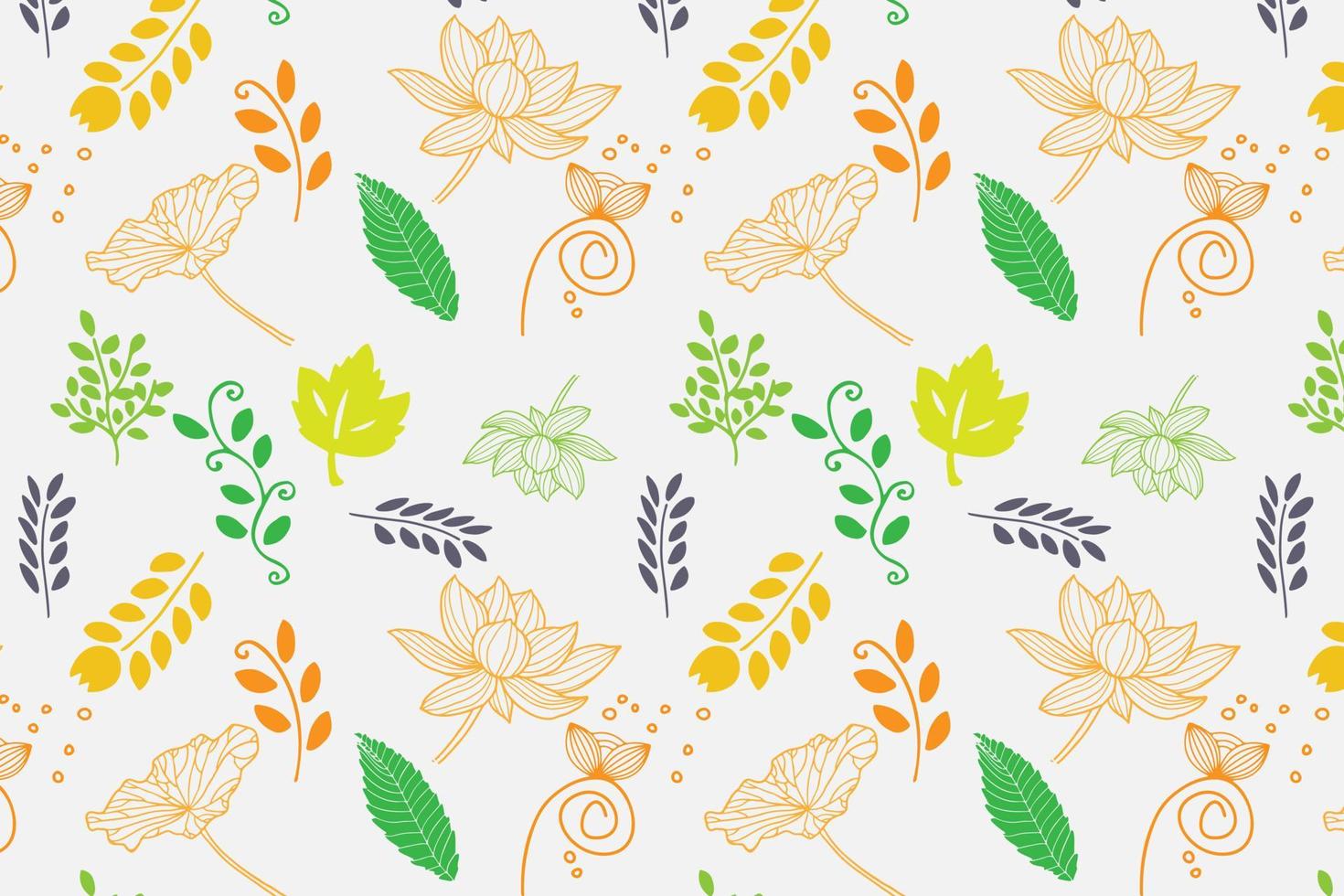 Background seamless Beautiful floral pattern in spring for Wedding, anniversary, birthday and party. Design for banner, poster, card, invitation and scrapbook vector