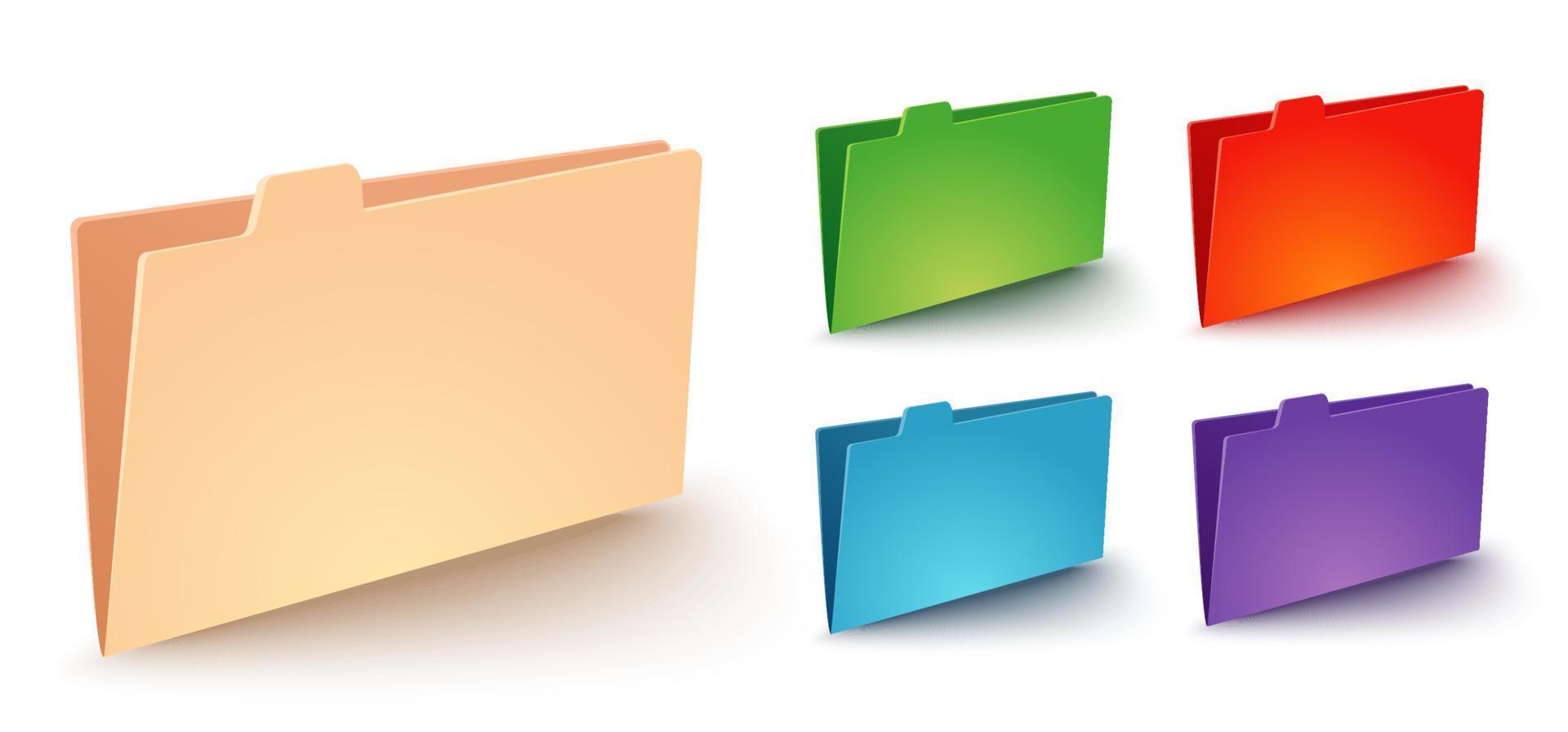 Modern icon of folder. vector