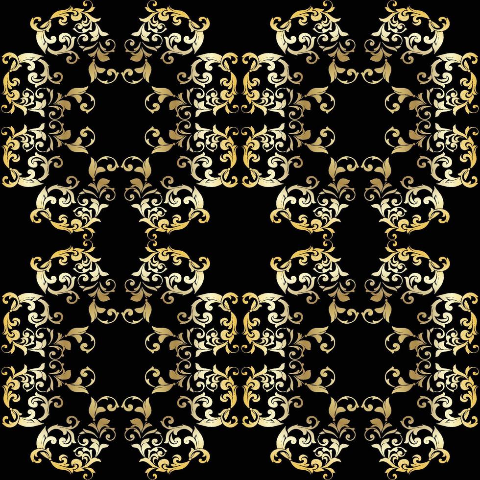 Vector damask vintage baroque scroll ornament swirl. Victorian monogram heraldic shield swirl. Retro floral leaf pattern border foliage antique acanthus calligraphy engraved tattoo. seamless pattern