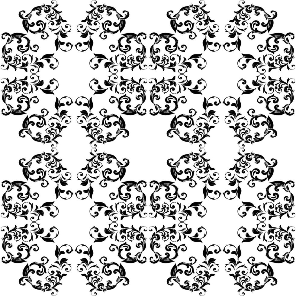Vector damask vintage baroque scroll ornament swirl. Victorian monogram heraldic shield swirl. Retro floral leaf pattern border foliage antique acanthus calligraphy engraved tattoo. seamless pattern