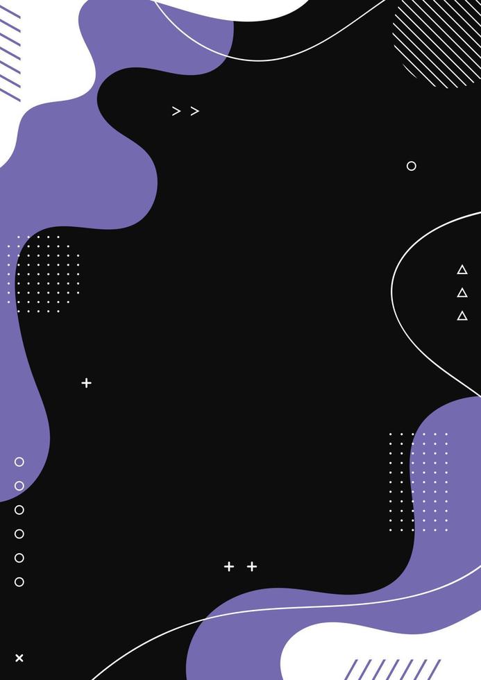 Fluid liquid poster and geometric background of dynamic shapes. Wallpaper gradient with liquid shape. Illustration colorful template banner with soft curve and wave. vector