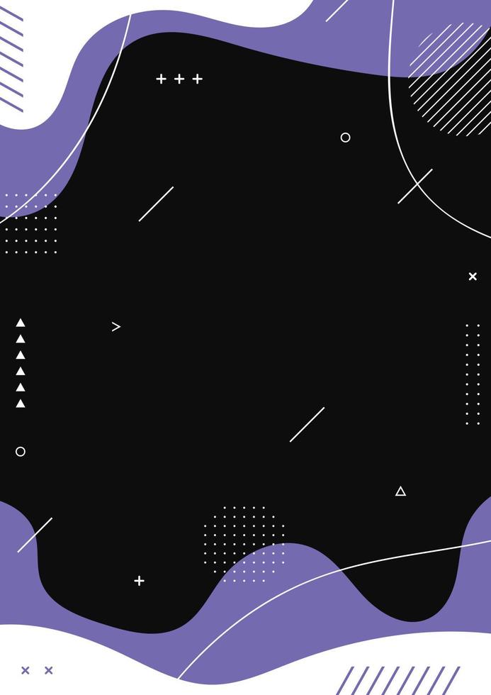 Fluid liquid poster and geometric background of dynamic shapes. Wallpaper gradient with liquid shape. Illustration colorful template banner with soft curve and wave. vector