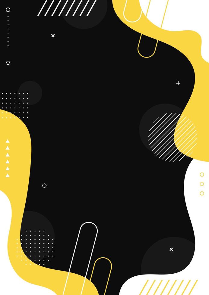 Fluid liquid poster and geometric background of dynamic shapes. Wallpaper gradient with liquid shape. Illustration colorful template banner with soft curve and wave. vector