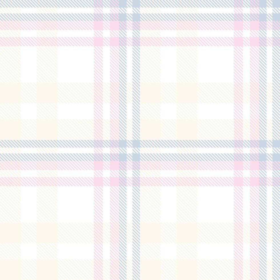 Pastel Tartan Pattern Design Textile the Resulting Blocks of Colour Repeat Vertically and Horizontally in a Distinctive Pattern of Squares and Lines Known as a Sett. Tartan Is Plaid vector