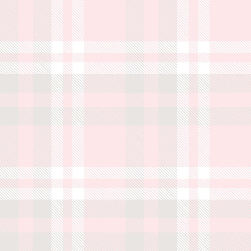 Pastel Tartan Pattern Seamless Texture Is Made With Alternating Bands of Coloured  Pre Dyed  Threads Woven as Both Warp and Weft at Right Angles to Each Other. vector
