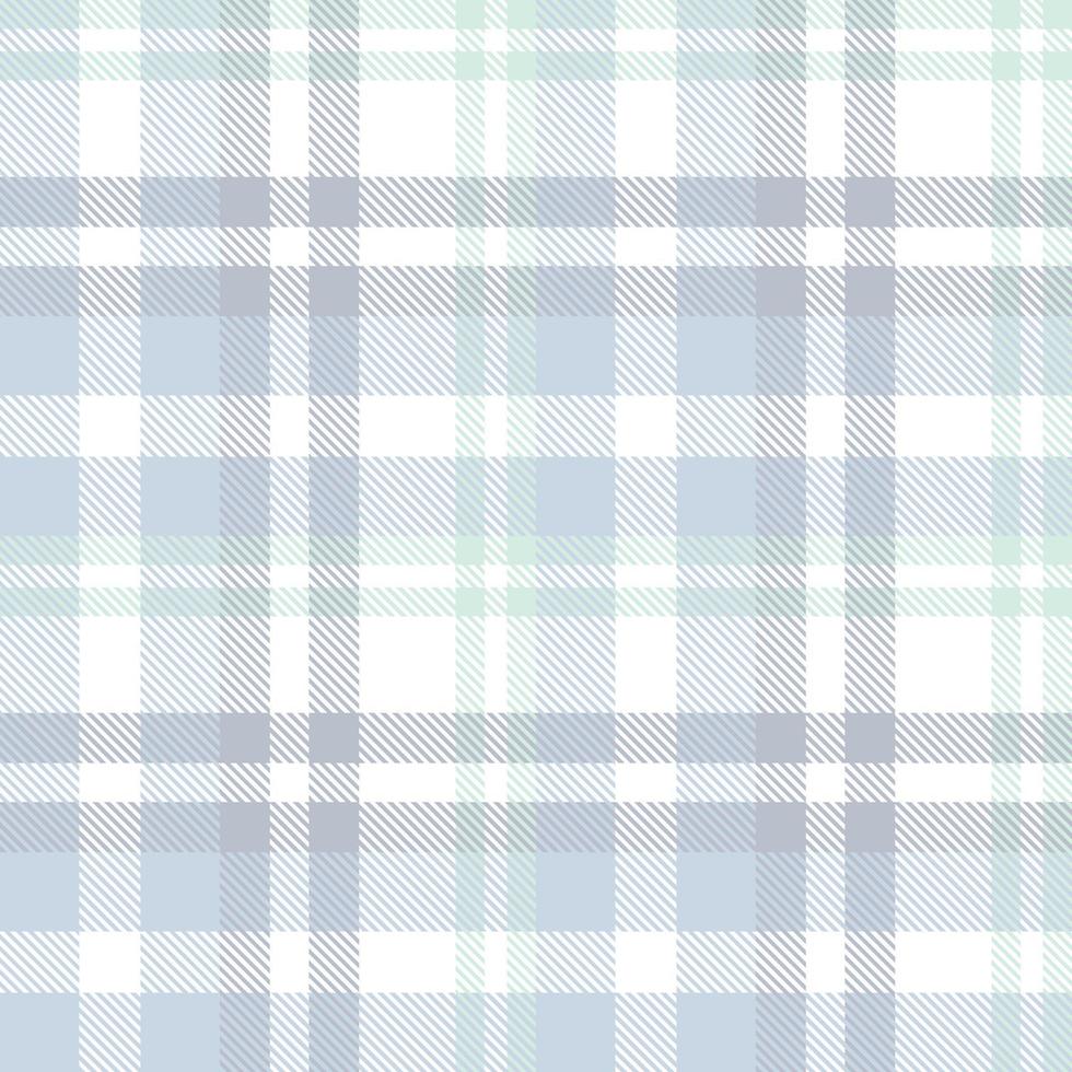 Pastel Tartan Pattern Design Textile Is Woven in a Simple Twill, Two Over Two Under the Warp, Advancing One Thread at Each Pass. vector