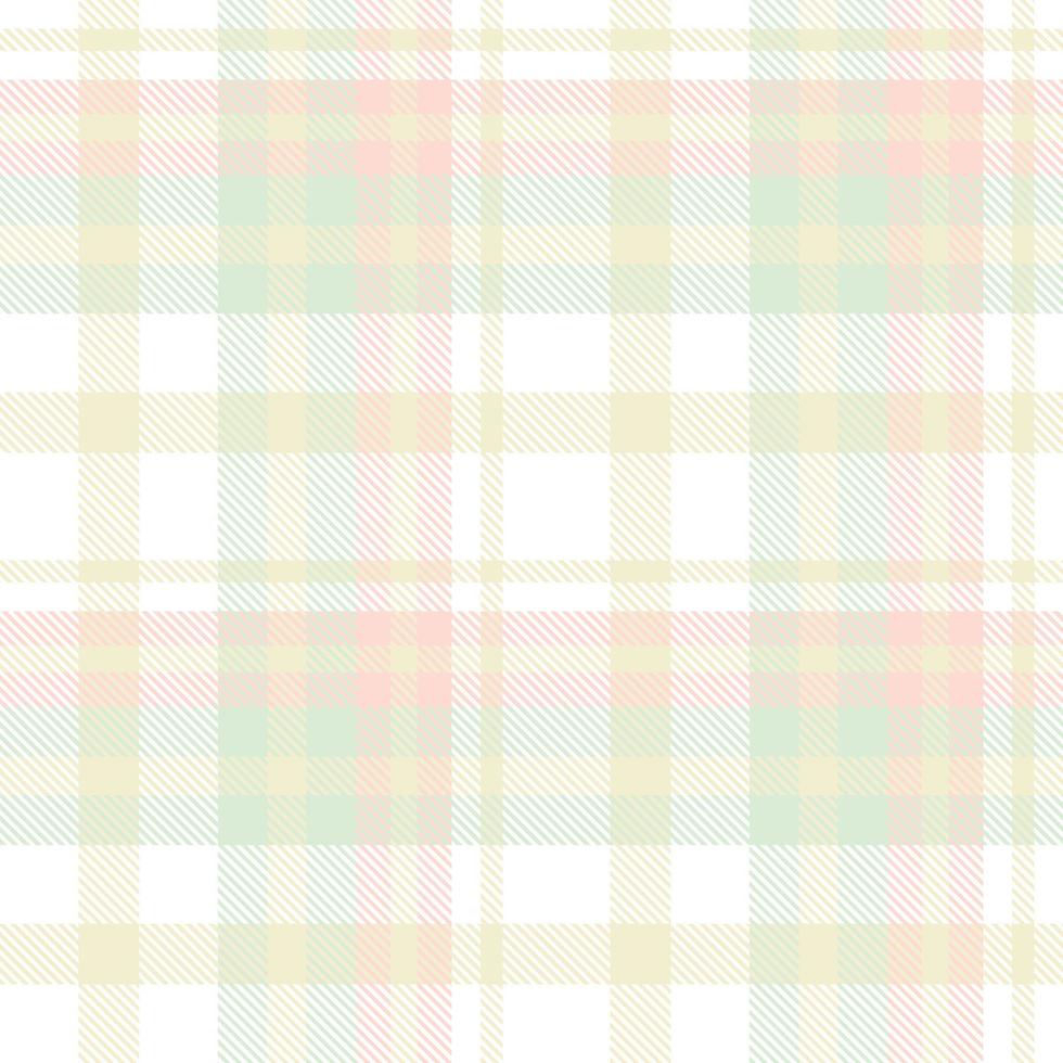 Pastel Tartan Pattern Seamless Texture the Resulting Blocks of Colour Repeat Vertically and Horizontally in a Distinctive Pattern of Squares and Lines Known as a Sett. Tartan Is Plaid vector