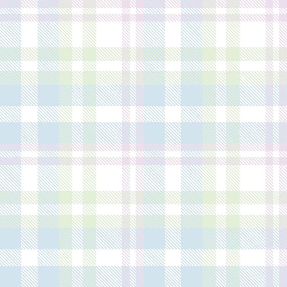 Pastel Tartan Pattern Fabric Design Texture Is a Patterned Cloth Consisting of Criss Crossed, Horizontal and Vertical Bands in Multiple Colours. Tartans Are Regarded as a Cultural Scotland. vector
