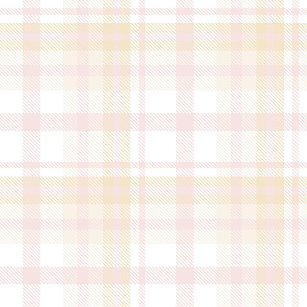 Pastel Tartan Pattern Fashion Design Texture Is Made With Alternating Bands of Coloured  Pre Dyed  Threads Woven as Both Warp and Weft at Right Angles to Each Other. vector