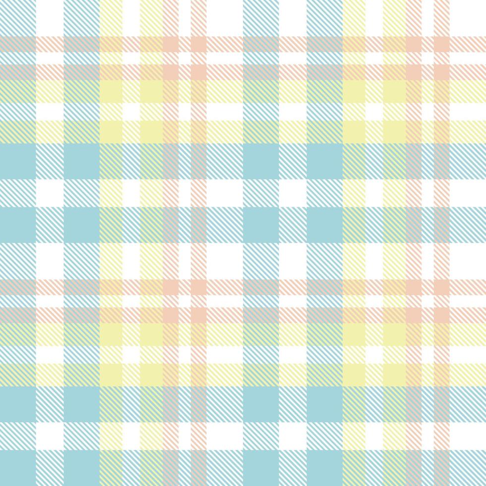 Pastel Tartan Pattern Fashion Design Texture the Resulting Blocks of Colour Repeat Vertically and Horizontally in a Distinctive Pattern of Squares and Lines Known as a Sett. Tartan Is Plaid vector