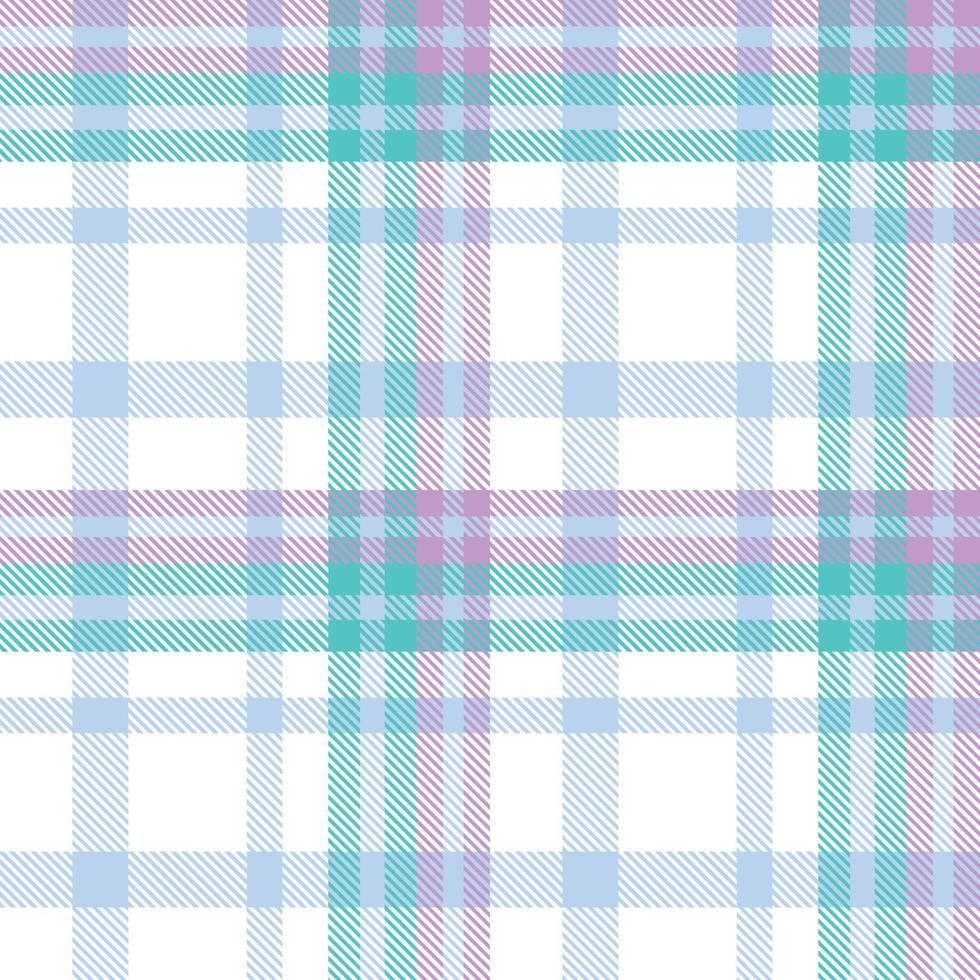 Pastel Tartan Pattern Fabric Design Background Is Made With Alternating Bands of Coloured  Pre Dyed  Threads Woven as Both Warp and Weft at Right Angles to Each Other. vector