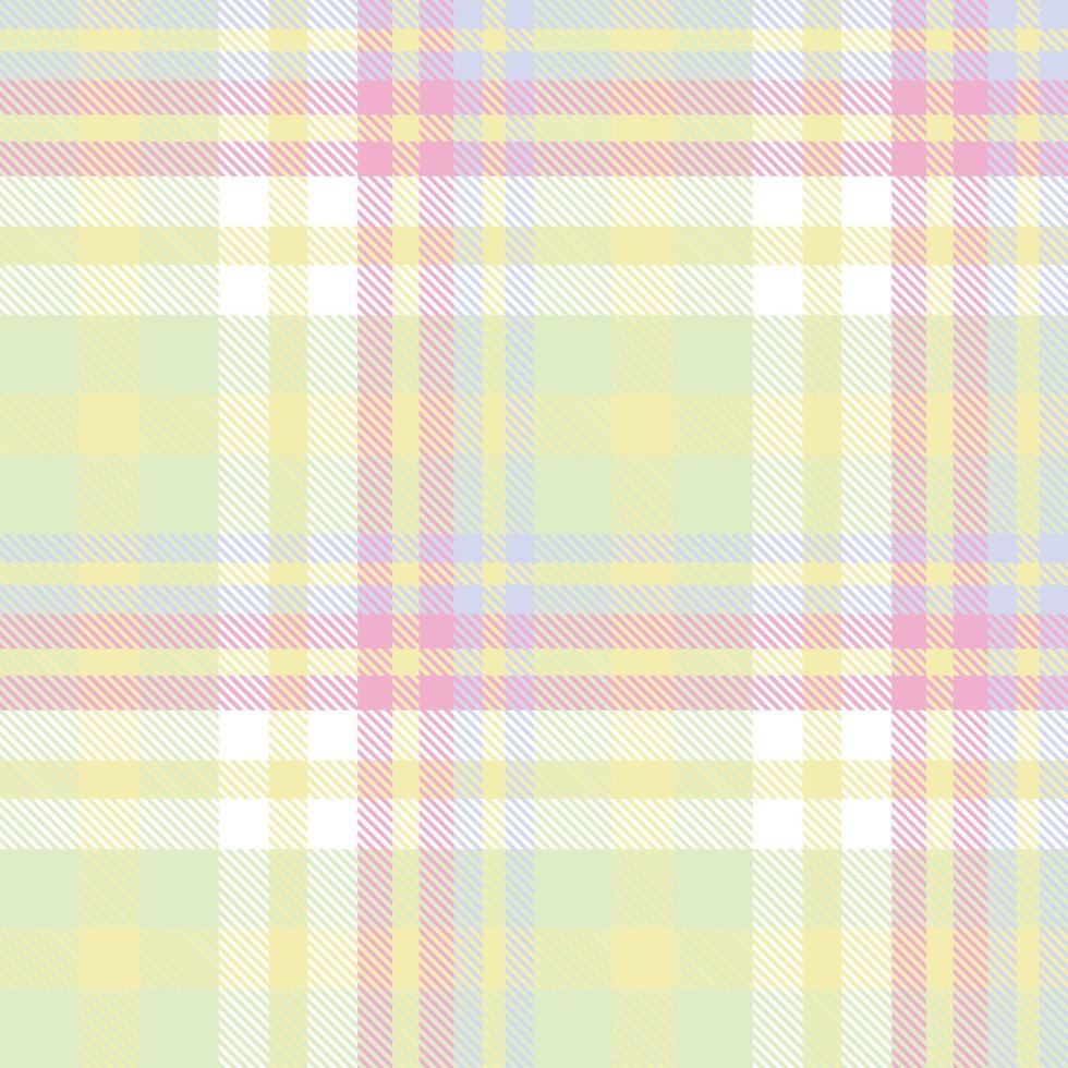 Pastel Plaid Pattern Seamless Texture Is a Patterned Cloth Consisting of Criss Crossed, Horizontal and Vertical Bands in Multiple Colours. Tartans Are Regarded as a Cultural Scotland. vector