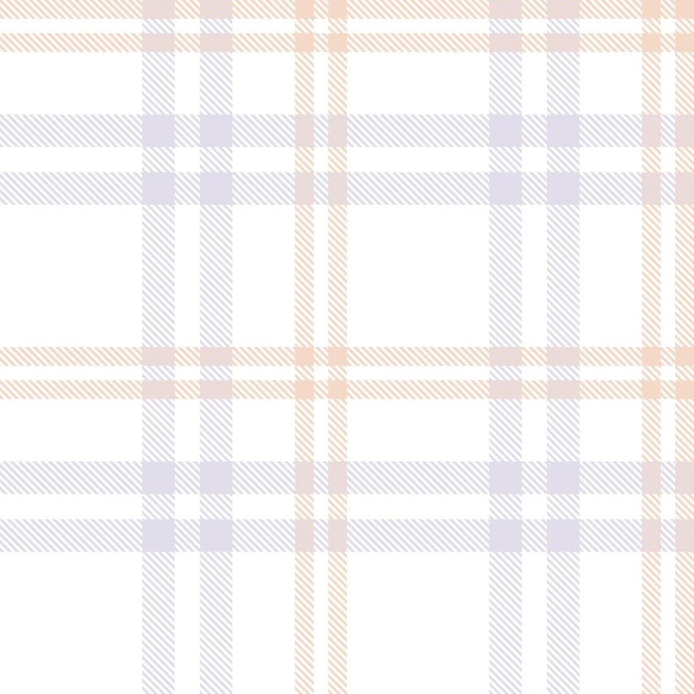 Pastel Plaid Pattern Design Texture Is Woven in a Simple Twill, Two Over Two Under the Warp, Advancing One Thread at Each Pass. vector