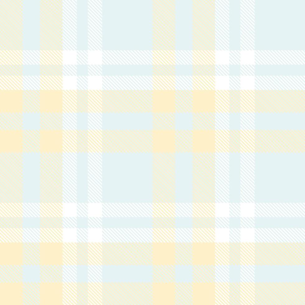 Pastel Plaid Pattern Fabric Design Texture Is Made With Alternating Bands of Coloured  Pre Dyed  Threads Woven as Both Warp and Weft at Right Angles to Each Other. vector
