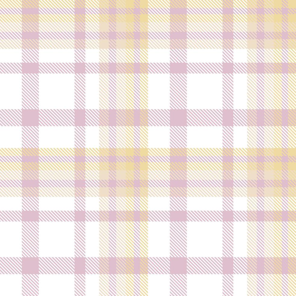 Pastel Plaid Pattern Fashion Design Texture Is Made With Alternating Bands of Coloured  Pre Dyed  Threads Woven as Both Warp and Weft at Right Angles to Each Other. vector