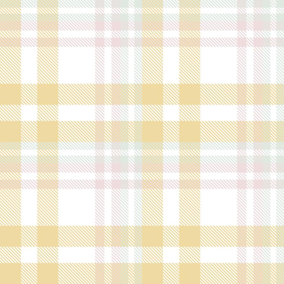 Pastel Plaid Pattern Fabric Design Background Is Made With Alternating Bands of Coloured  Pre Dyed  Threads Woven as Both Warp and Weft at Right Angles to Each Other. vector