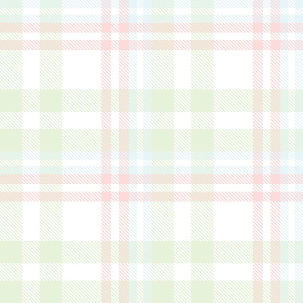 Pastel Tartan Plaid Pattern Seamless Textile the Resulting Blocks of Colour Repeat Vertically and Horizontally in a Distinctive Pattern of Squares and Lines Known as a Sett. Tartan Is Plaid vector