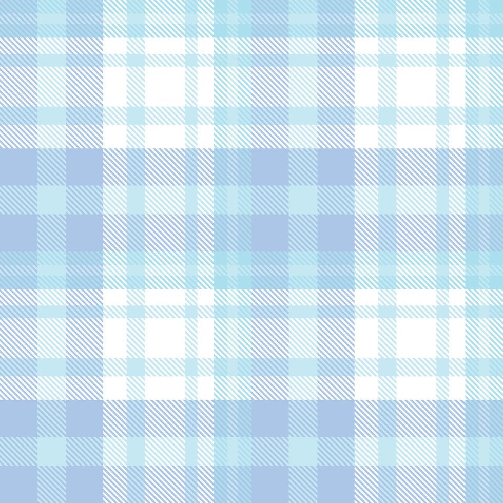 Pastel Tartan Plaid Pattern Fabric Design Texture Is Woven in a Simple Twill, Two Over Two Under the Warp, Advancing One Thread at Each Pass. vector