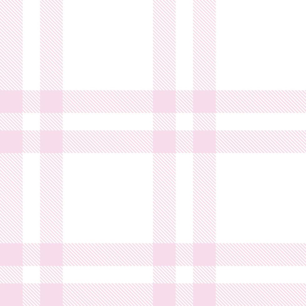 Pastel Plaid Tartan Pattern Seamless Textile Is Woven in a Simple Twill, Two Over Two Under the Warp, Advancing One Thread at Each Pass. vector