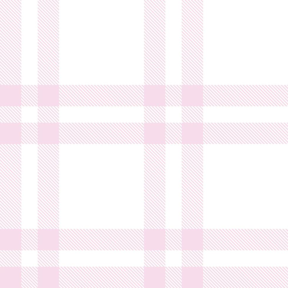 Pastel Plaid Tartan Pattern Seamless Textile Is Woven in a Simple Twill, Two Over Two Under the Warp, Advancing One Thread at Each Pass. vector