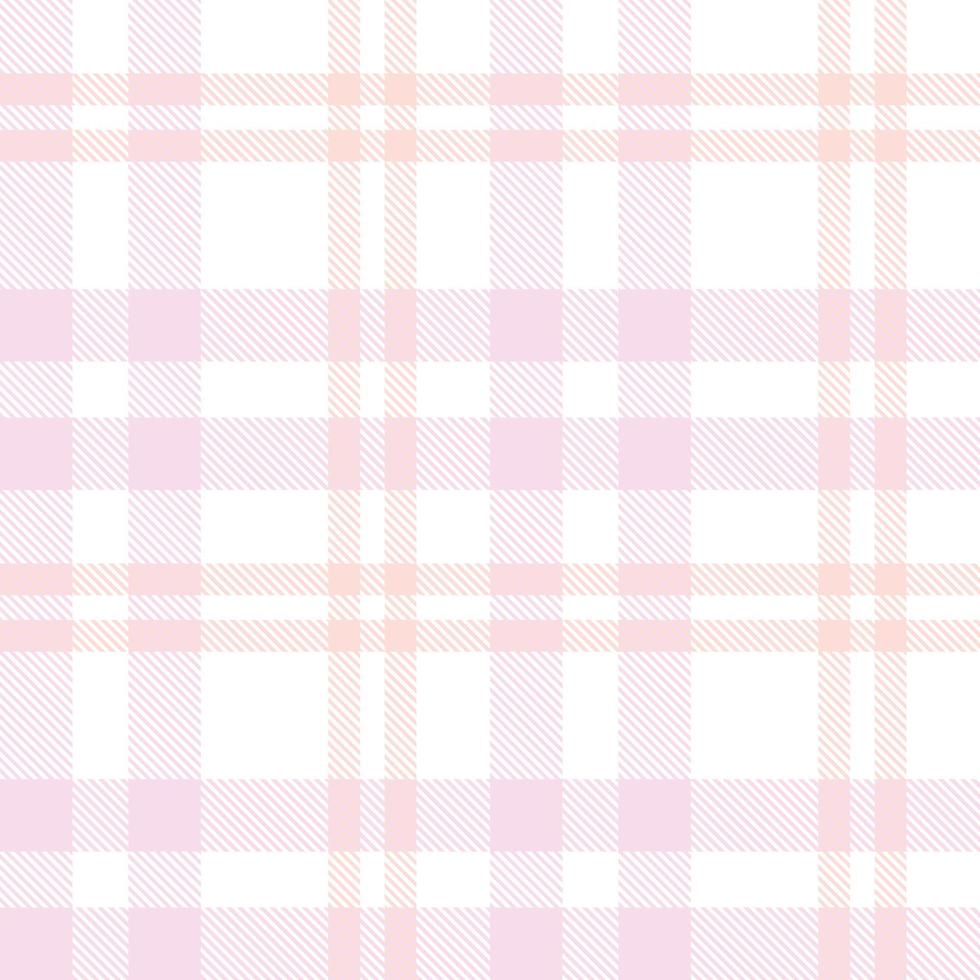 Pastel Plaid Tartan Pattern Seamless Textile Is Made With Alternating Bands of Coloured  Pre Dyed  Threads Woven as Both Warp and Weft at Right Angles to Each Other. vector
