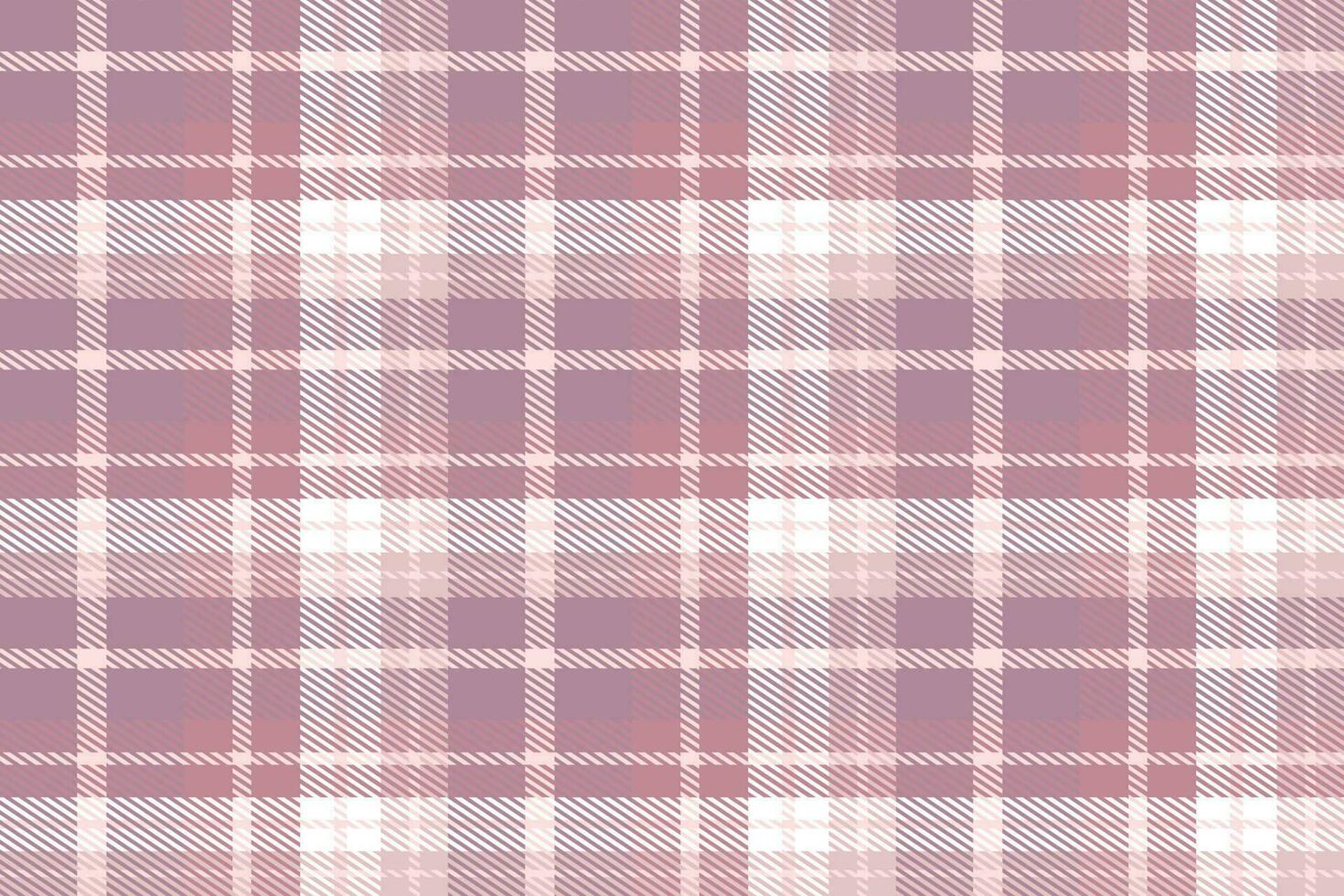 Purple Tartan Pattern Design Textile Is Woven in a Simple Twill, Two Over Two Under the Warp, Advancing One Thread at Each Pass. vector