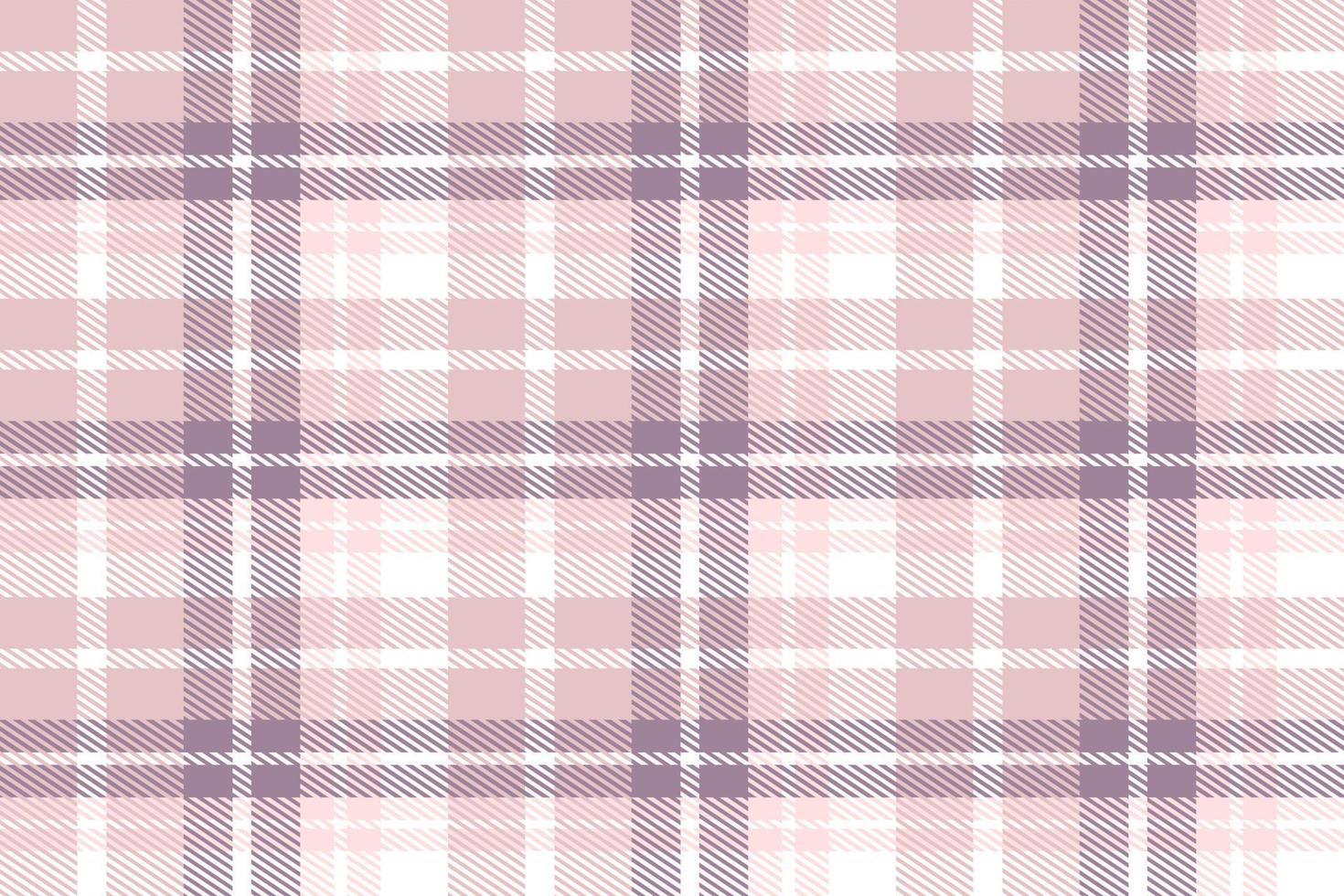 Purple Plaid Pattern Seamless Textile Is Made With Alternating Bands of Coloured  Pre Dyed  Threads Woven as Both Warp and Weft at Right Angles to Each Other. vector