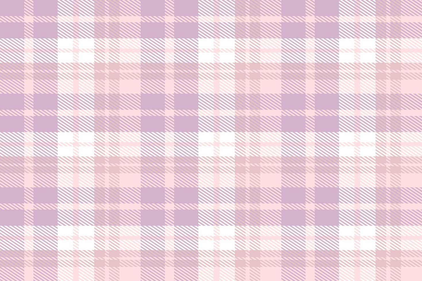 Purple Plaid Pattern Fabric Design Background Is Made With Alternating Bands of Coloured  Pre Dyed  Threads Woven as Both Warp and Weft at Right Angles to Each Other. vector