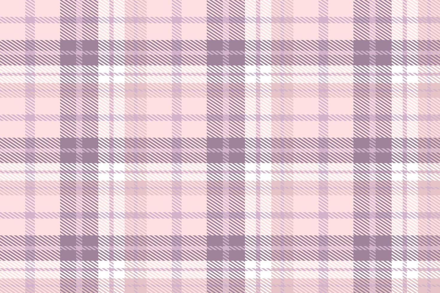 Purple Plaid Pattern Fabric Design Background Is Woven in a Simple Twill, Two Over Two Under the Warp, Advancing One Thread at Each Pass. vector
