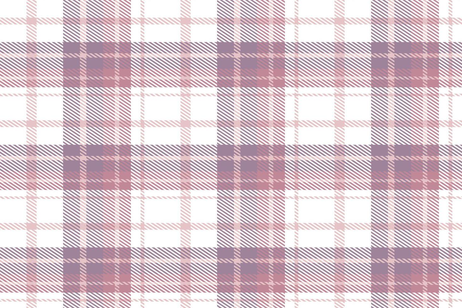 Purple Tartan Plaid Pattern Design Textile Is Made With Alternating Bands of Coloured  Pre Dyed  Threads Woven as Both Warp and Weft at Right Angles to Each Other. vector