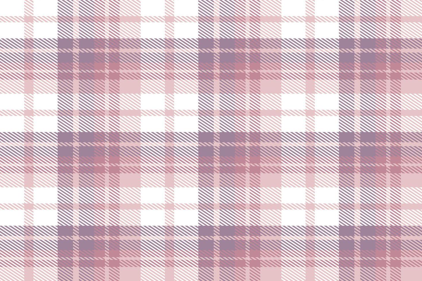 Purple Tartan Plaid Pattern Design Textile Is Woven in a Simple Twill, Two Over Two Under the Warp, Advancing One Thread at Each Pass. vector
