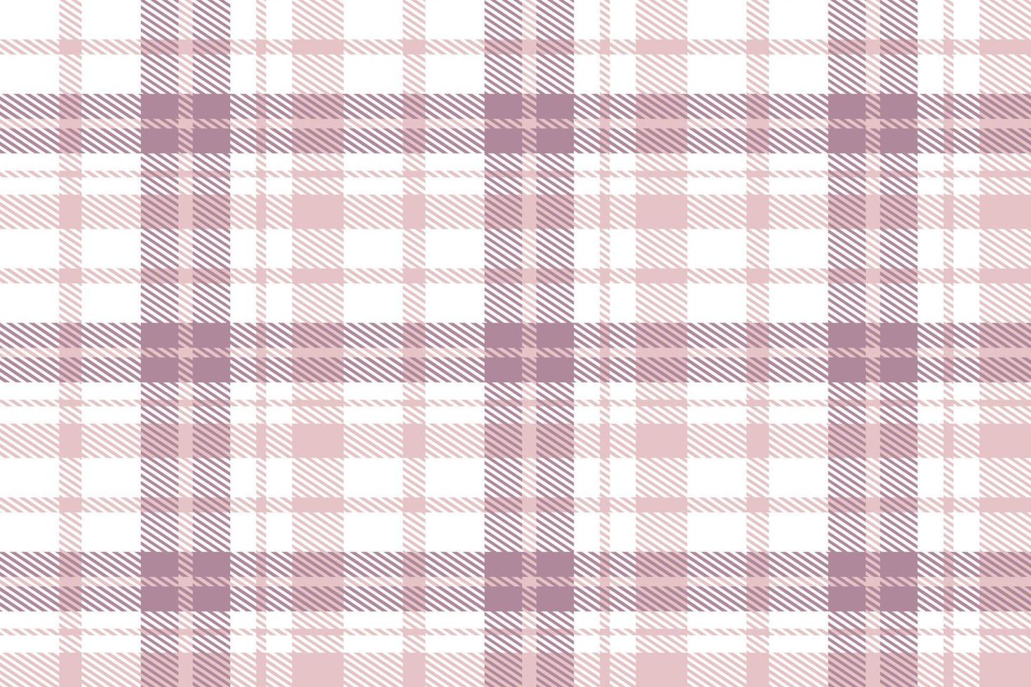 Purple Tartan Plaid Pattern Seamless Texture Is Woven in a Simple Twill, Two Over Two Under the Warp, Advancing One Thread at Each Pass. vector