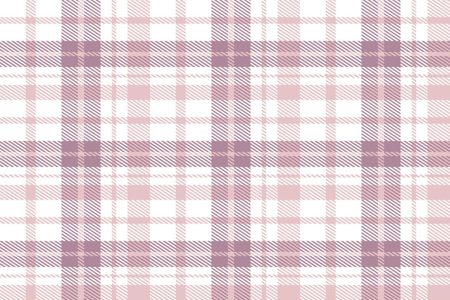 Purple Tartan Plaid Pattern Seamless Texture Is Woven in a Simple Twill, Two Over Two Under the Warp, Advancing One Thread at Each Pass. vector