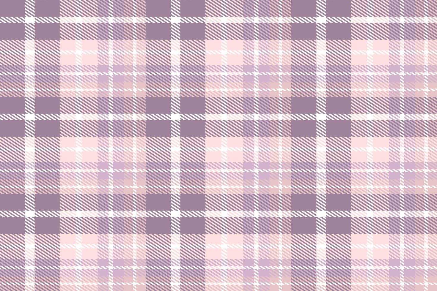Purple Tartan Plaid Pattern Fashion Design Texture Is Woven in a Simple Twill, Two Over Two Under the Warp, Advancing One Thread at Each Pass. vector