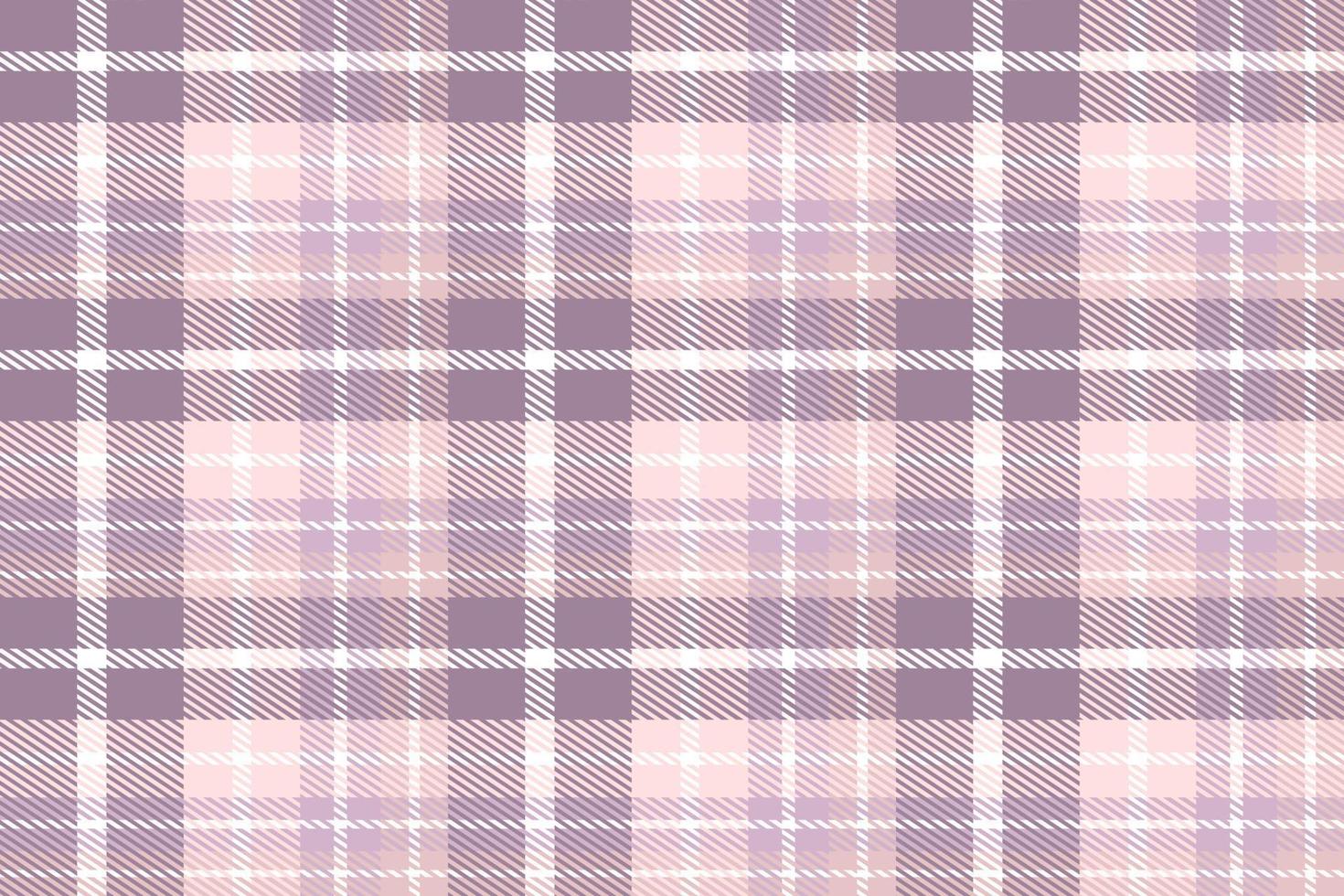 Purple Tartan Plaid Pattern Fashion Design Texture Is Woven in a Simple Twill, Two Over Two Under the Warp, Advancing One Thread at Each Pass. vector