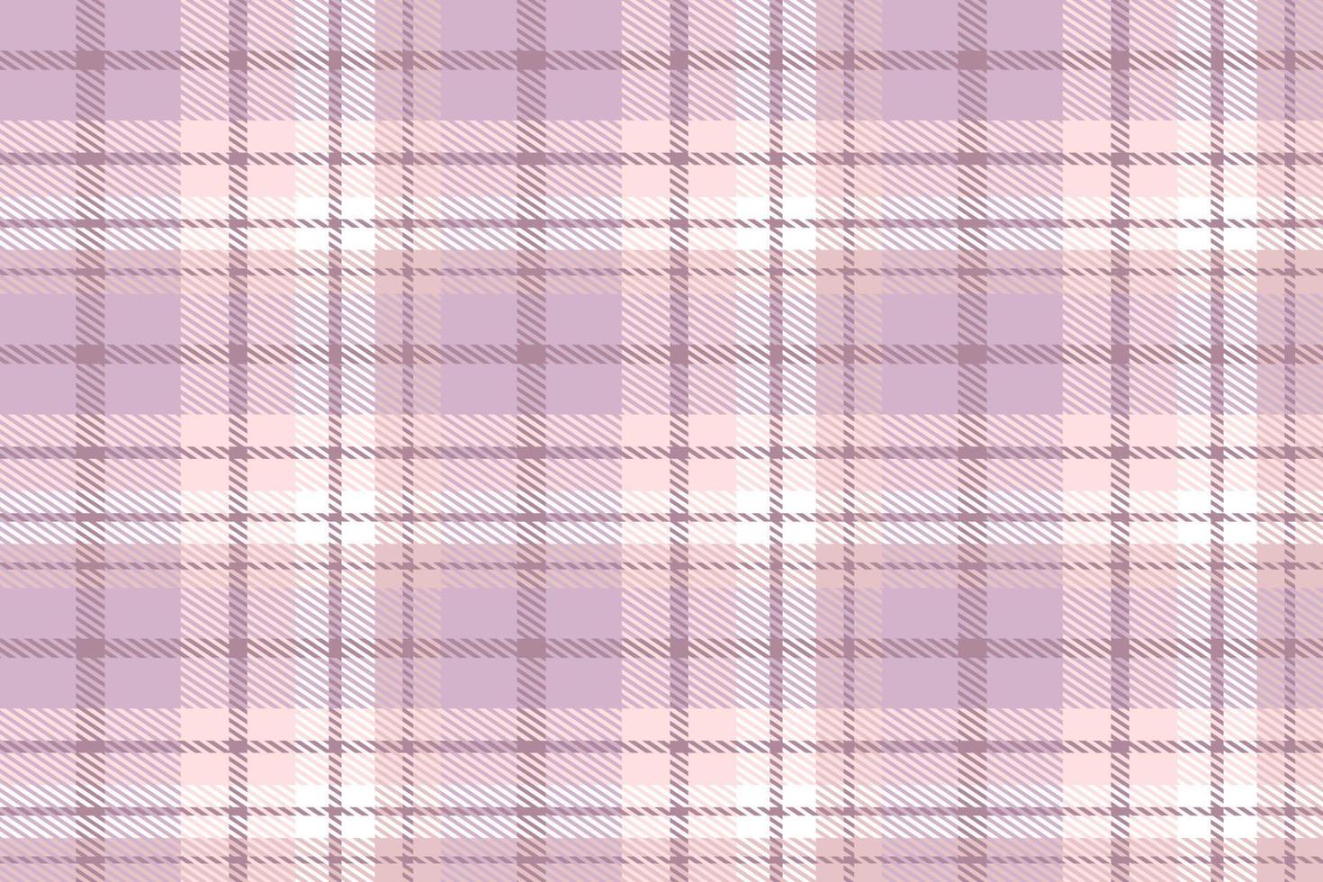 Purple Tartan Plaid Pattern Fabric Vector Design the Resulting Blocks of Colour Repeat Vertically and Horizontally in a Distinctive Pattern of Squares and Lines Known as a Sett. Tartan Is Plaid