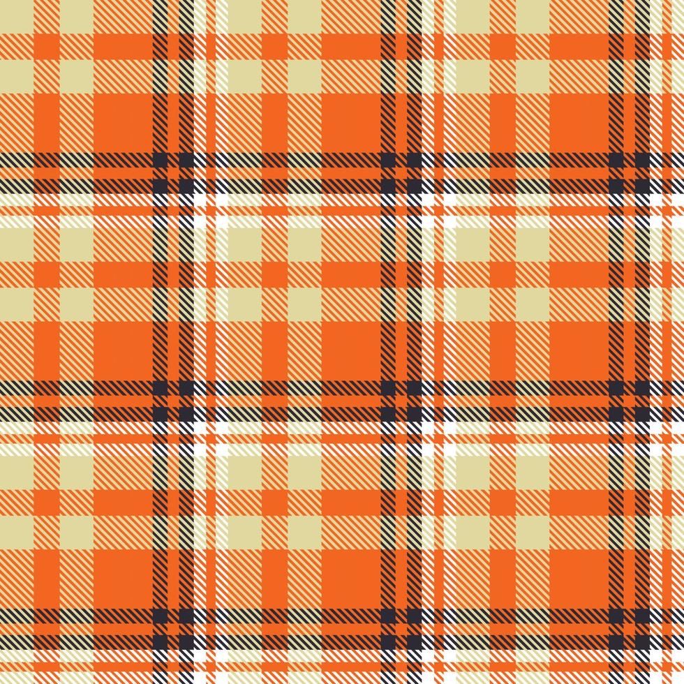 Orang Tartan Pattern Seamless Textile the Resulting Blocks of Colour Repeat Vertically and Horizontally in a Distinctive Pattern of Squares and Lines Known as a Sett. Tartan Is Plaid vector