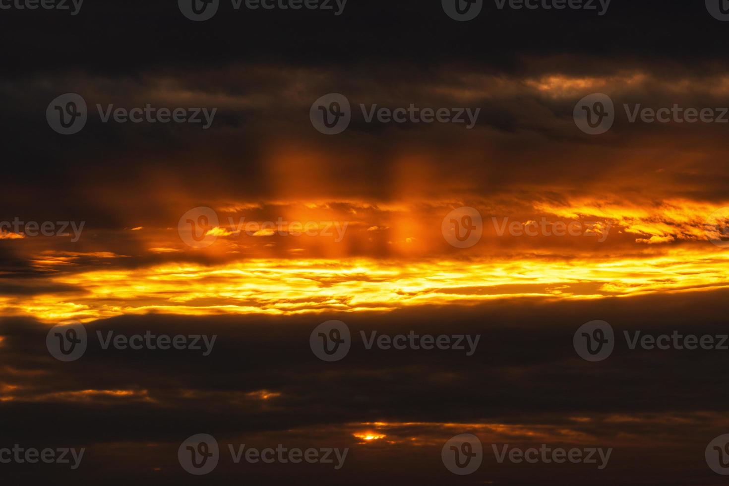 Dramatic clouds rising of sun floating in sky to change weather. Soft focus, blurred motion. Natural background, beautiful cloudscape photo