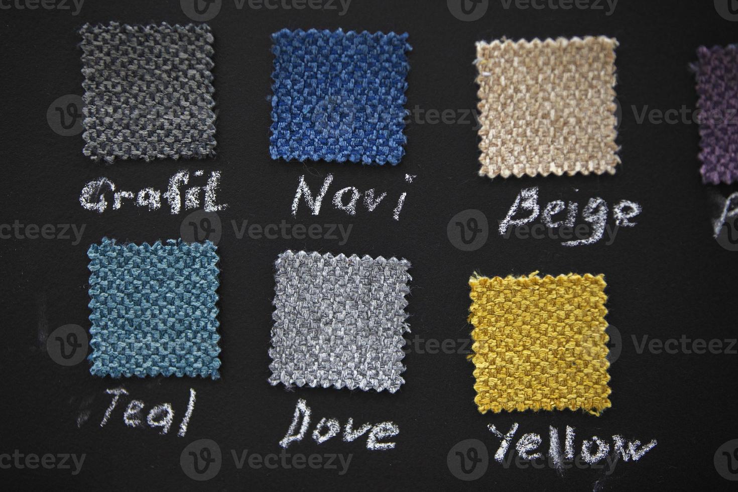 Multi Colored Set Of Upholstery Fabric Samples For Selection, Collection Of  Textile Swatches Stock Photo by Kateryna_Maksymenko