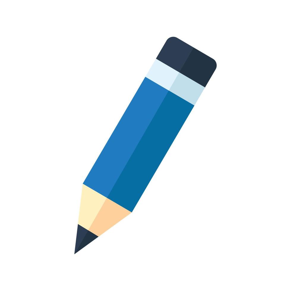 pencil icon vector flat and simple style