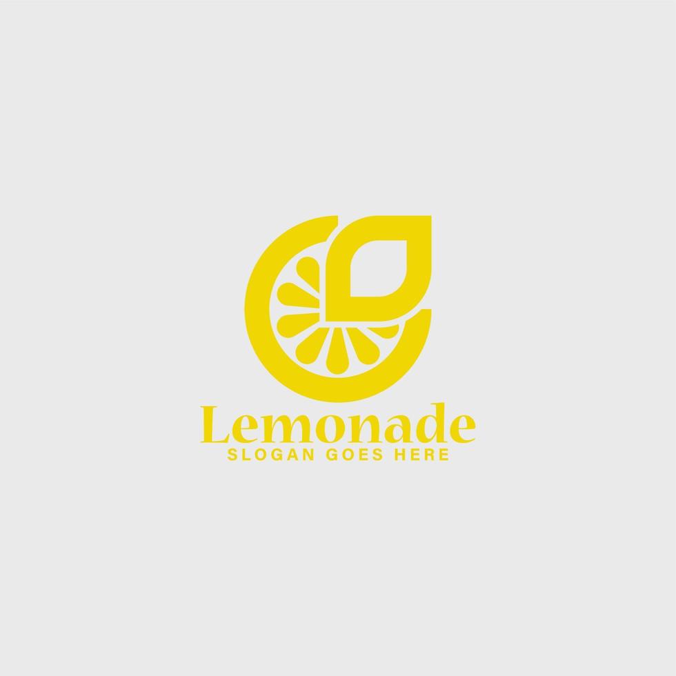 lemonade minimalist modern vector logo