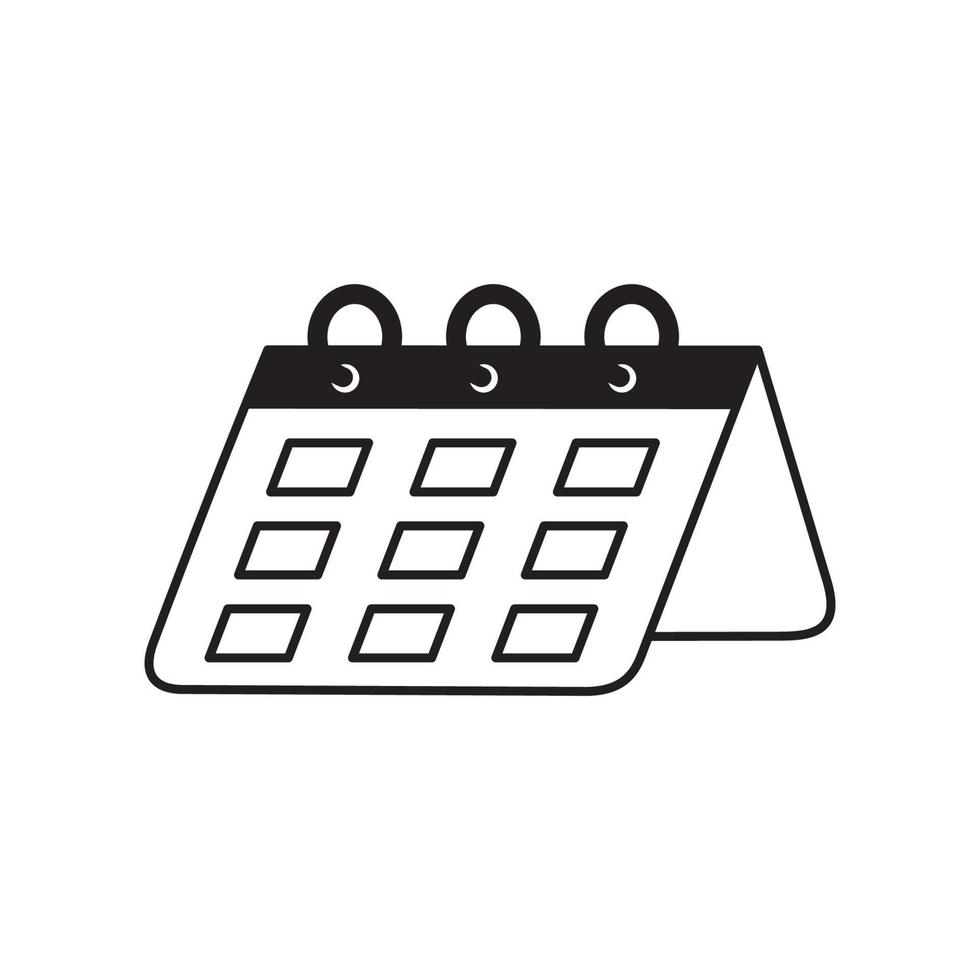 calendario icono diseño. hora y fecha firmar y símbolo. vector