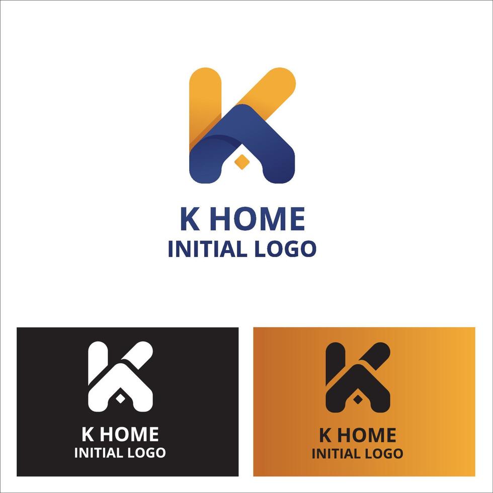 K Initial Logo for your Corporate vector