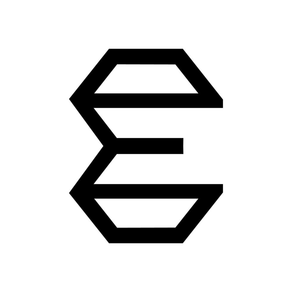 mi iniciales geométrico línea Arte logo y vector icono