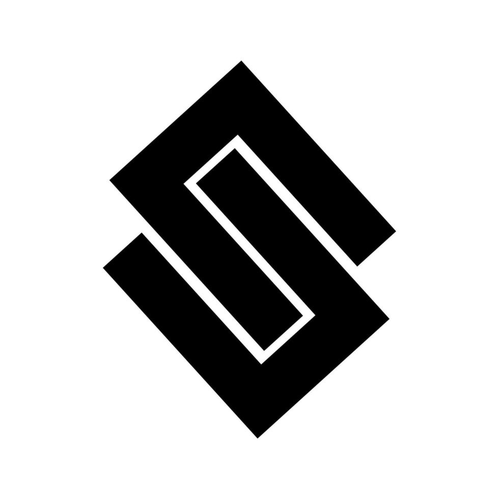 S, UN, NU, USU, NSN initial geometric company logo and vector icon