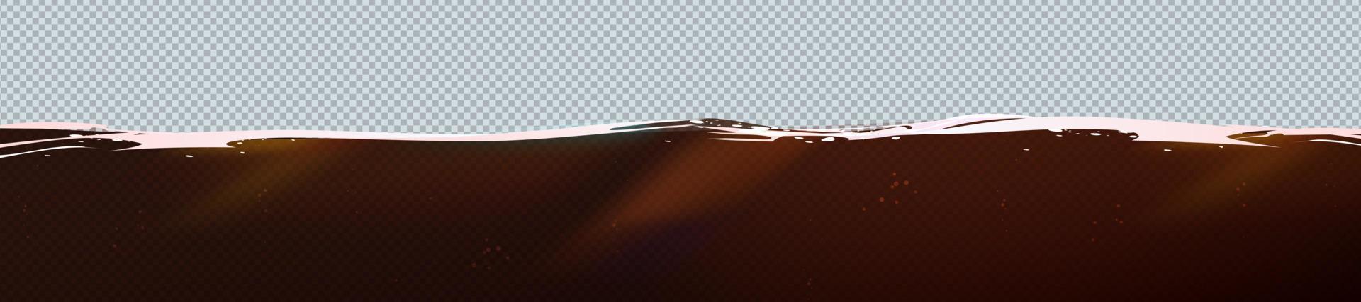 Background of underwater surface of water, cola vector